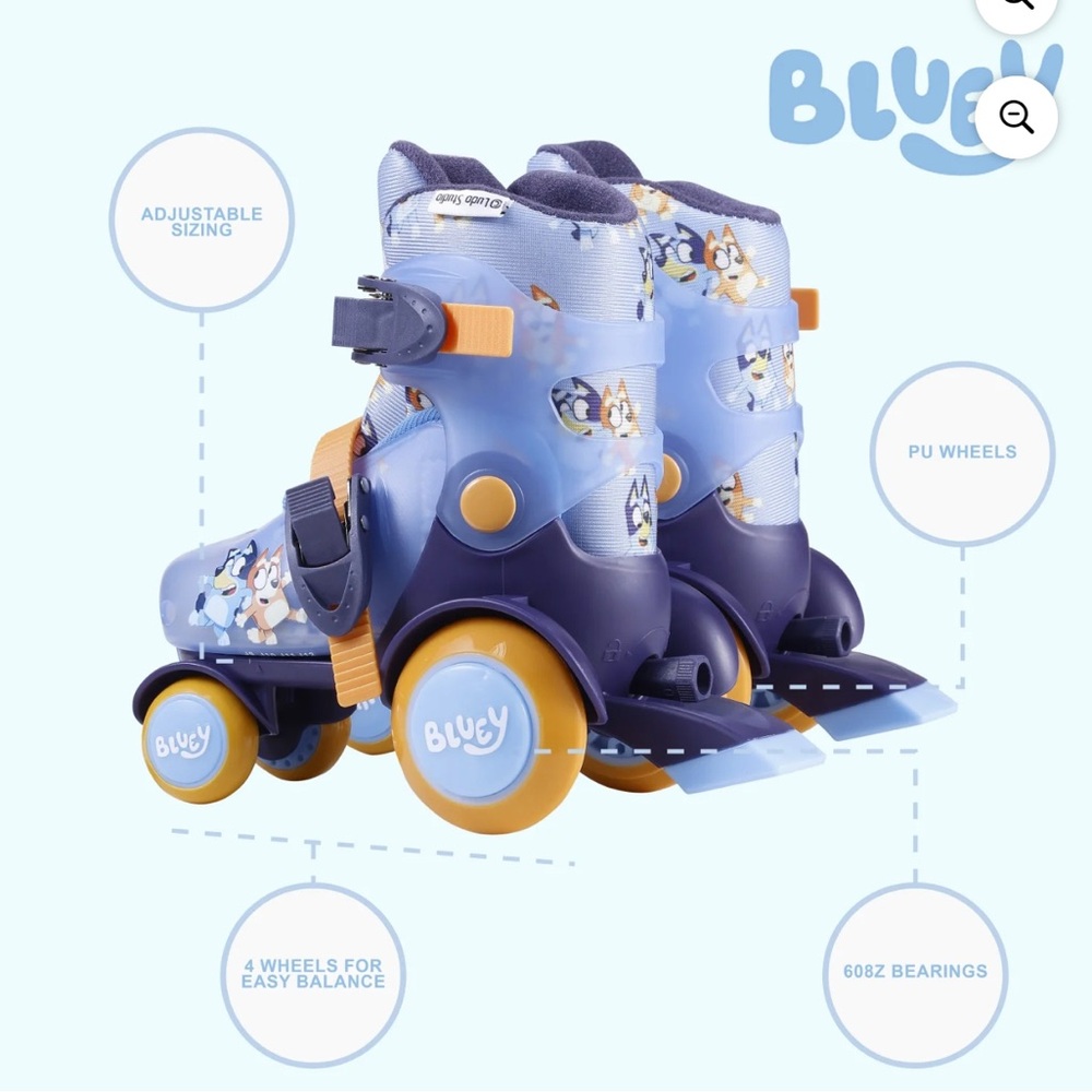 Kids Bluey Adjustable Roller Skates - Picture 8 of 8
